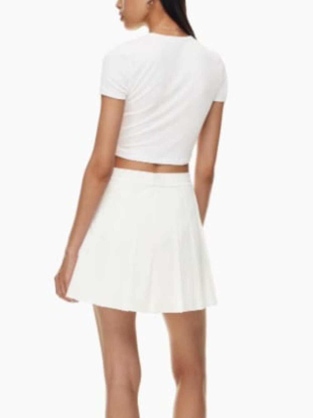 Princess Polly White Pleated Skirt